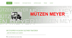 Desktop Screenshot of muetzen-meyer.de