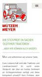 Mobile Screenshot of muetzen-meyer.de